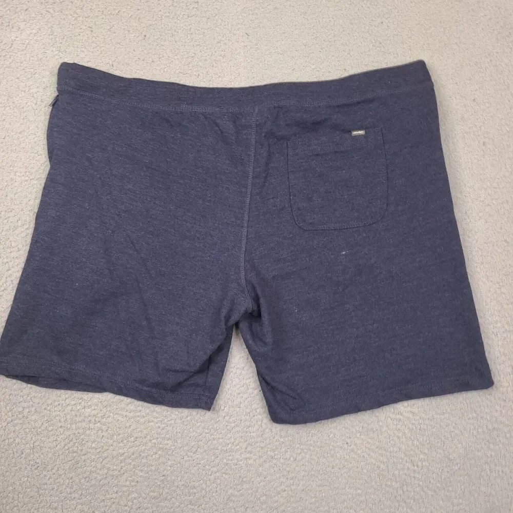 Eddie Bauer Sweat Shorts XXL 44 Waist Blue Lounge‎ Drawstring Elastic Stretch